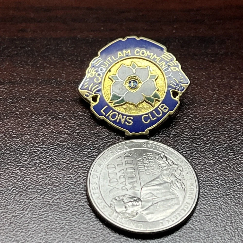 Lions Club Coquitlam‎ Community Lapel Hat Pin